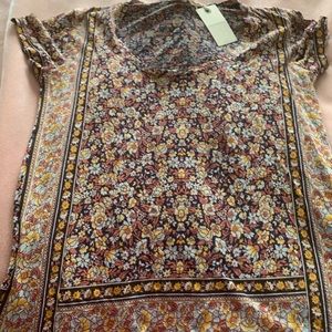 Lucky brands floral t shirt